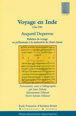 Le voyage en Inde d'Anquetil Duperron (1754-1762) [OCCASION]