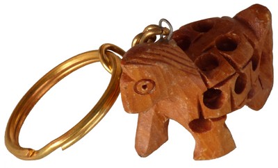 Porte-clés bois, cheval (sculp. sur bois, technique du filet, 1 pouce)