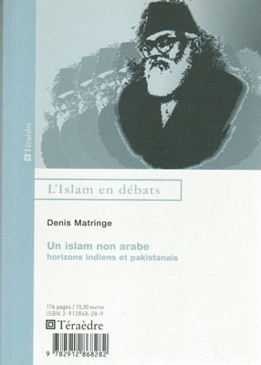 Un islam non arabe (essai par Denis MATRINGE)