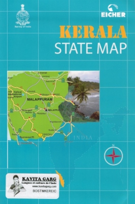 Carte régionale Eicher - Kerala