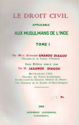 Le droit civil applicable aux musulmans de l'Inde