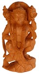 Statuette bois, Hanuman (sculp. sur bois, 8 pouces)