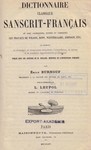 [Sanskrit] Dictionnaire classique sanskrit-français (par BURNOUF) [OCCASION]