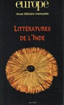 Littératures et poésies de l'Inde (revue EUROPE, avril 2001)