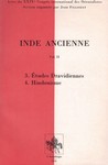 Inde ancienne, volume 2 (études dravidiennes, hindouisme) [OCCASION]