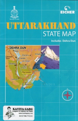 Carte régionale Eicher - Uttarakhand
