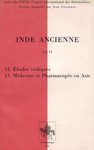 Inde ancienne, volume 6 (études védiques, médecine) [OCCASION]