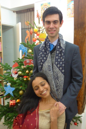 Kavita Garg et son mari Christian Denys